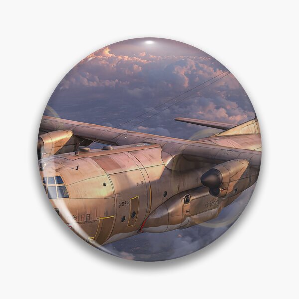 Artikelvorschau, Historische Hercules C130 Über dem Ozean entworfen und verkauft von Skyframe Aviation.