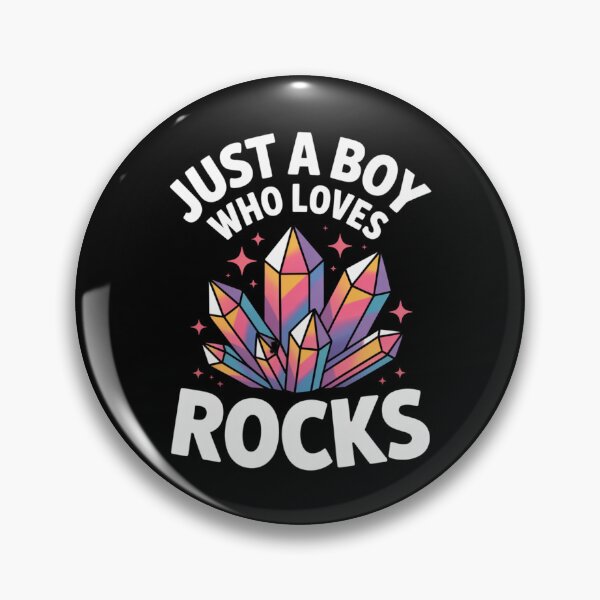 Item preview, Just A Boy Who Loves Rocks Cool Crystal Design designed and sold by Gogetgiggles.