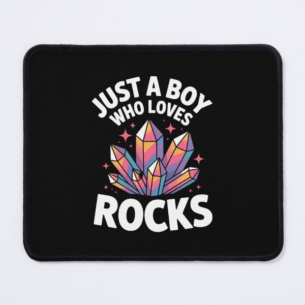 Item preview, Just A Boy Who Loves Rocks Cool Crystal Design designed and sold by Gogetgiggles.