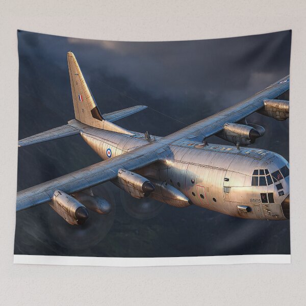 Item preview, Lockheed C130 Hercules During a Tactical Mission designed and sold by Skyframe Aviation.