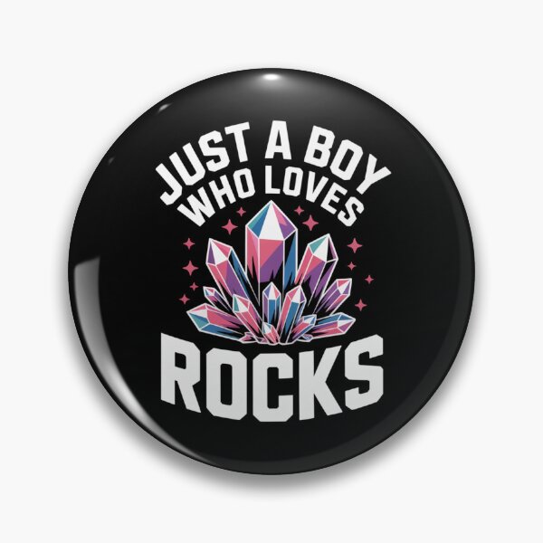 Item preview, Just A Boy Who Loves Rocks Cool Crystal Design designed and sold by Gogetgiggles.