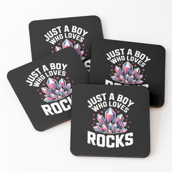 Item preview, Just A Boy Who Loves Rocks Cool Crystal Design designed and sold by Gogetgiggles.