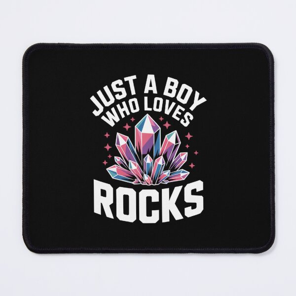 Item preview, Just A Boy Who Loves Rocks Cool Crystal Design designed and sold by Gogetgiggles.