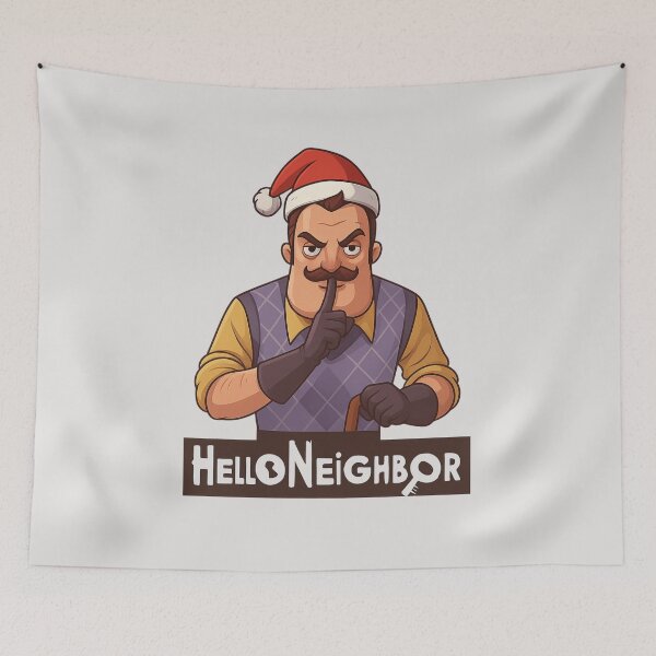 Artikelvorschau, Hello Neighbor Weihnachts-Fanart entworfen und verkauft von Meandmyshop.