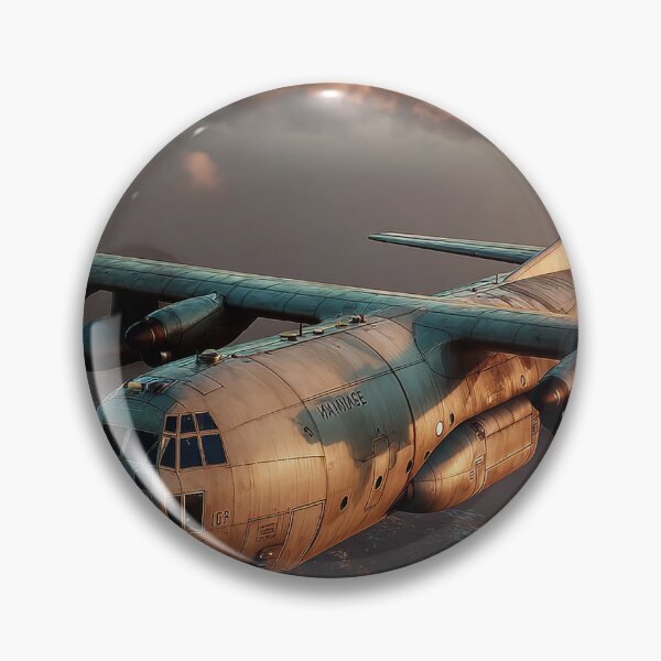 Artikelvorschau, Lockheed Hercules C130 über dem Luftwaffenstützpunkt entworfen und verkauft von Skyframe Aviation.