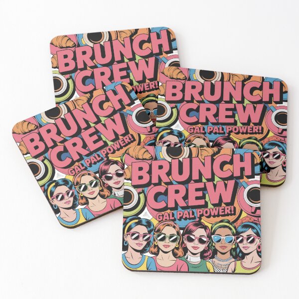 Item preview, Brunch Crew Gal Pal Power Pop Art Galentines Vibes designed and sold by chattsuede.