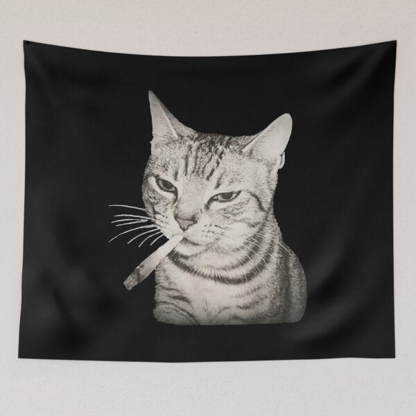 Item preview, Smoking Cat Meme  designed and sold by BASKF.