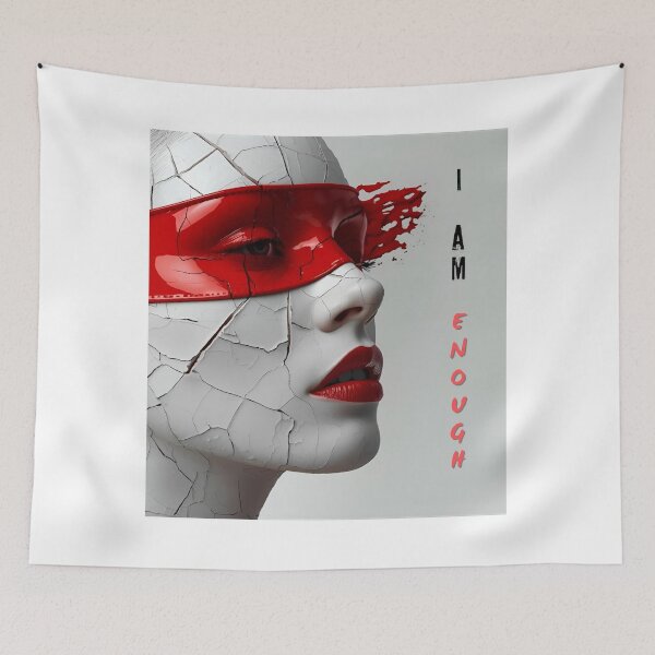 Item preview, I Am Enough – Bold Abstract Feminine Portrait  designed and sold by Boski22.