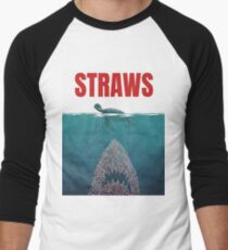 Straws Men's Baseball ¾ T-Shirt