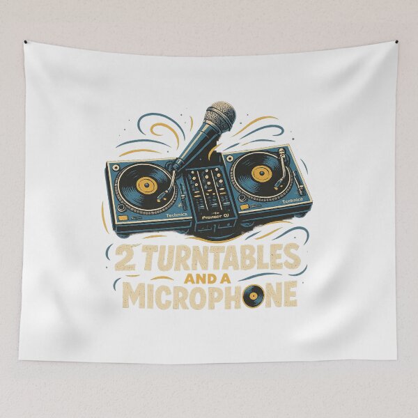 Item preview, "2 TURNTABLES AND A MICROPHONE" RAP QUOTE FOR HIP HOP FANS designed and sold by An Artist To The Fullest.