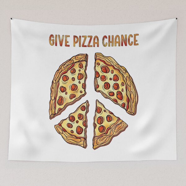 Item preview, Give pizza chance, a cheesy pun designed and sold by DaveDanchuk.