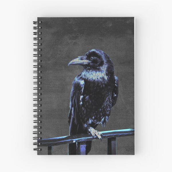 Item preview, Silent Sentinel: Raven on a Dark Rail designed and sold by Kiyo-Arts.