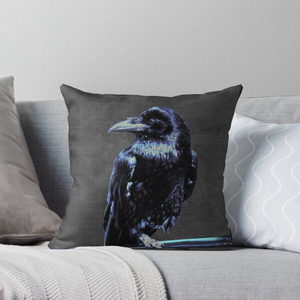 Item preview, Silent Sentinel: Raven on a Dark Rail designed and sold by Kiyo-Arts.