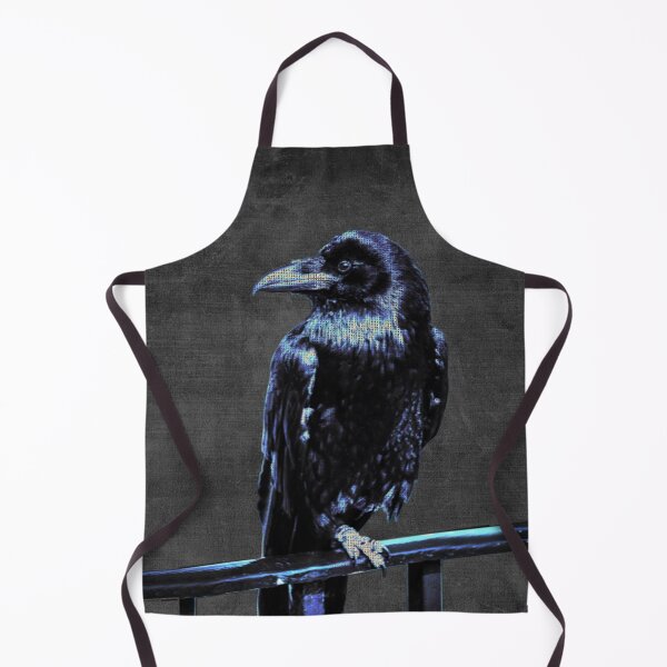Item preview, Silent Sentinel: Raven on a Dark Rail designed and sold by Kiyo-Arts.
