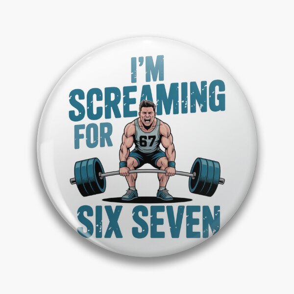 Item preview, Funny Gym Screaming For Six Seven Weightlifter Cartoon Distressed designed and sold by chattsuede.