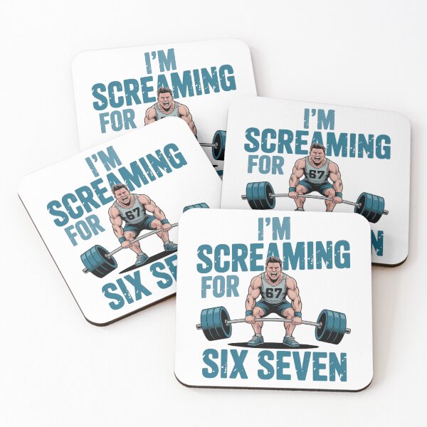 Item preview, Funny Gym Screaming For Six Seven Weightlifter Cartoon Distressed designed and sold by chattsuede.