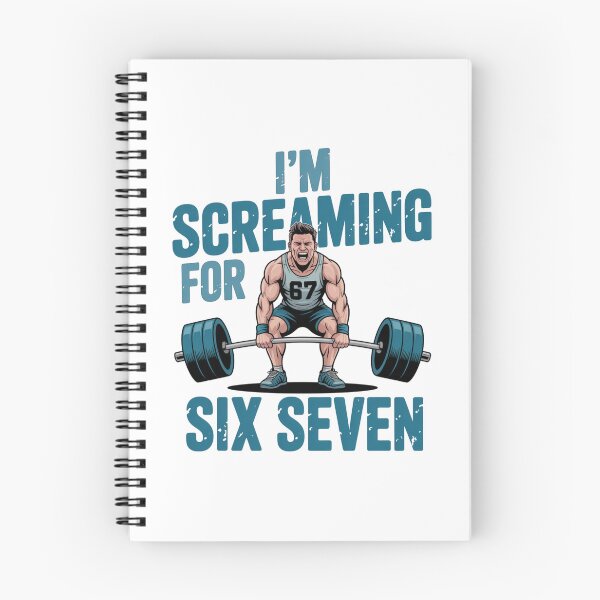 Item preview, Funny Gym Screaming For Six Seven Weightlifter Cartoon Distressed designed and sold by chattsuede.