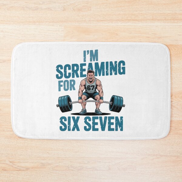 Item preview, Funny Gym Screaming For Six Seven Weightlifter Cartoon Distressed designed and sold by chattsuede.