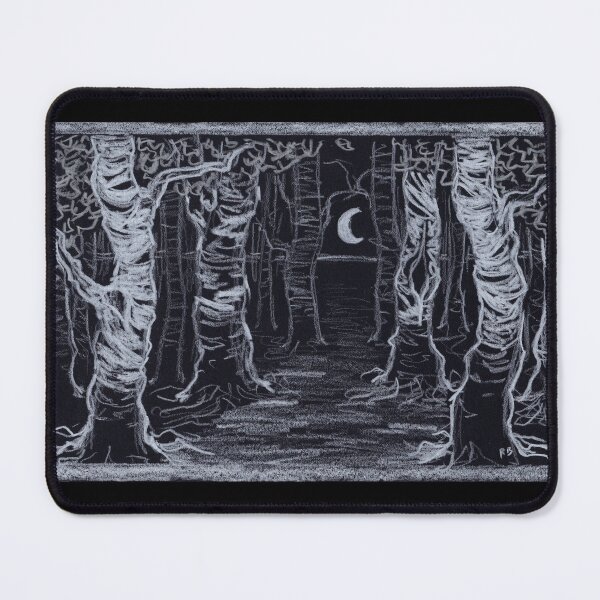 Item preview, Dark Birch Trees in the Moonlight Drawing Art designed and sold by A_Guy_With_Art_Supplies.