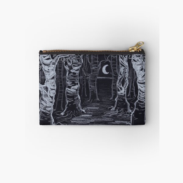 Item preview, Dark Birch Trees in the Moonlight Drawing Art designed and sold by A_Guy_With_Art_Supplies.