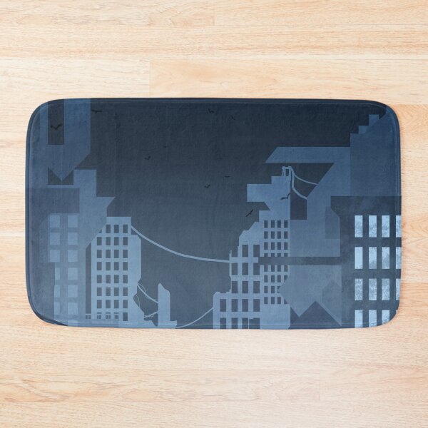 Item preview, Neo-Gothic Cityscape in Midnight Blue designed and sold by Kiyo-Arts.