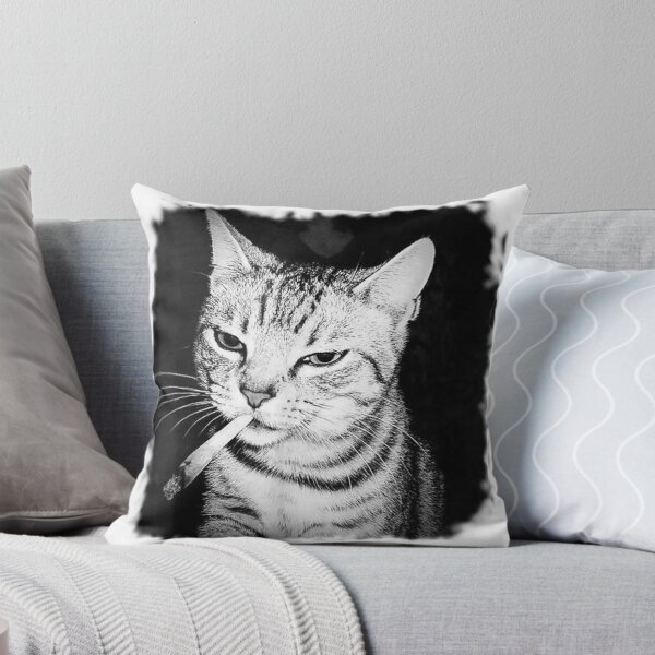 Item preview, Smoking Cat Meme – Funny Cigarette Kitten designed and sold by BASKF.