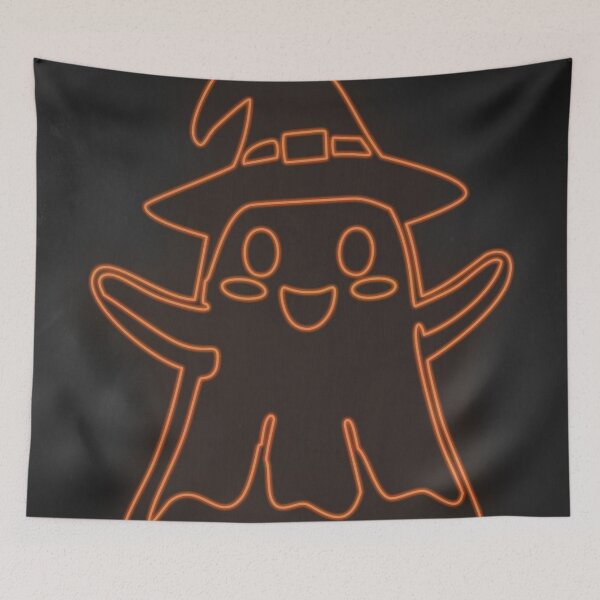 Item preview, Cute Neon Witch Ghost designed and sold by Kiyo-Arts.