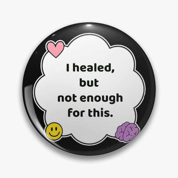 Item preview, Coping Humor – Healed But Not For This – Gift for Burnout Survivors – Cute Soft Sticker designed and sold by JacobKAurumhead.