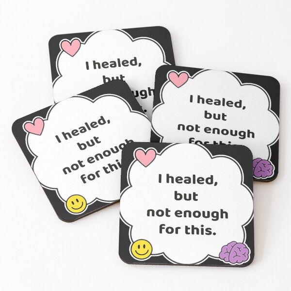 Item preview, Coping Humor – Healed But Not For This – Gift for Burnout Survivors – Cute Soft Sticker designed and sold by JacobKAurumhead.