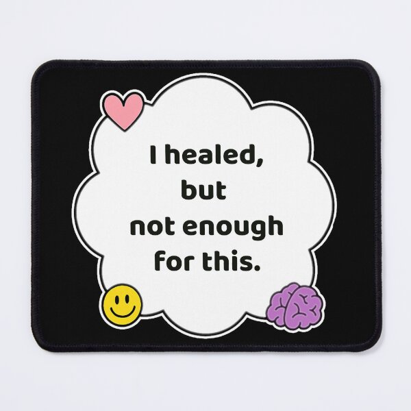 Item preview, Coping Humor – Healed But Not For This – Gift for Burnout Survivors – Cute Soft Sticker designed and sold by JacobKAurumhead.