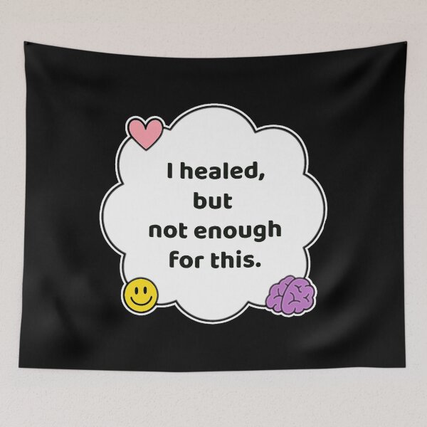 Item preview, Coping Humor – Healed But Not For This – Gift for Burnout Survivors – Cute Soft Sticker designed and sold by JacobKAurumhead.