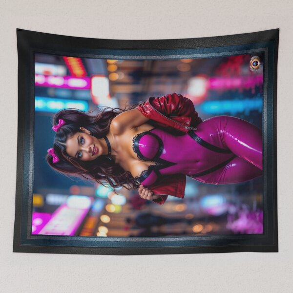 Item preview, Shes Definitely Not Shy, Aylia Stefinwald Nightlife Glamour Mesmerizing AI Concept Art by Xzendor7 designed and sold by Xzendor7 Digital Art Creations.