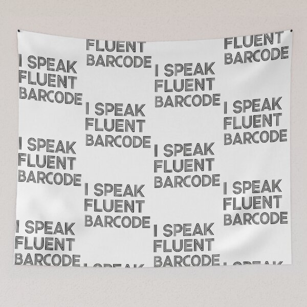 Item preview, Funny Retail Worker Shirt – “I Speak Fluent Barcode” – Grocery Store Employee Humor Tee for Cashiers, Store Clerks, and Retail Associates designed and sold by 519xdesign.