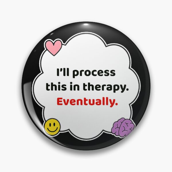 Item preview, Coping Humor – Process in Therapy Eventually – Gift for Therapy Friends – Cute Soft Sticker designed and sold by JacobKAurumhead.