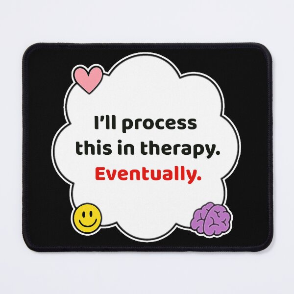 Item preview, Coping Humor – Process in Therapy Eventually – Gift for Therapy Friends – Cute Soft Sticker designed and sold by JacobKAurumhead.