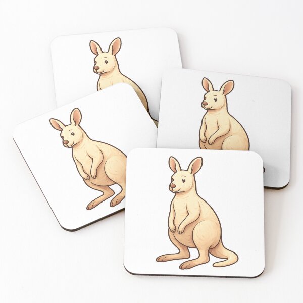 Item preview, Albino kangaroo designed and sold by TrieuArt.