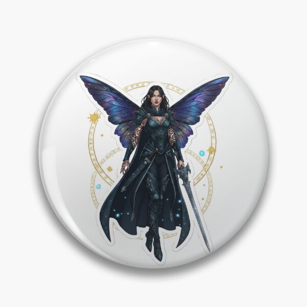 Item preview, fairy wielding sword designed and sold by The Cozy Cauldron.