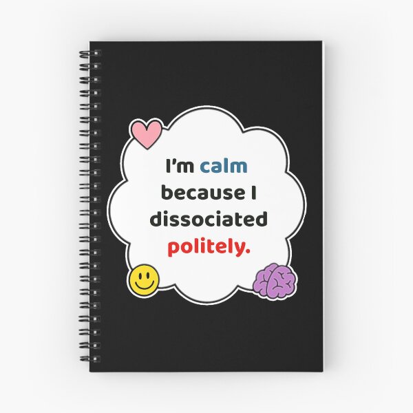 Item preview, Coping Humor – Dissociated Politely – Gift for Neurodivergent Friends – Cute Soft Sticker designed and sold by JacobKAurumhead.