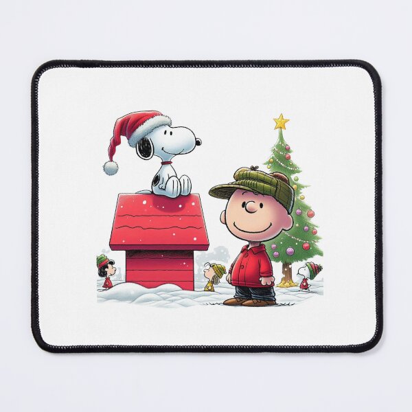 Item preview, Snoopy and Charlie Brown Merry Christmas Holiday Scene designed and sold by lojadpop.