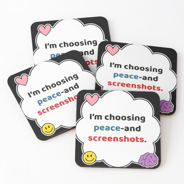 Item preview, Coping Humor – Choosing Peace and Screenshots – Gift for Petty Friends – Cute Soft Sticker designed and sold by JacobKAurumhead.