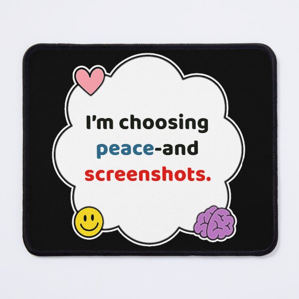 Item preview, Coping Humor – Choosing Peace and Screenshots – Gift for Petty Friends – Cute Soft Sticker designed and sold by JacobKAurumhead.