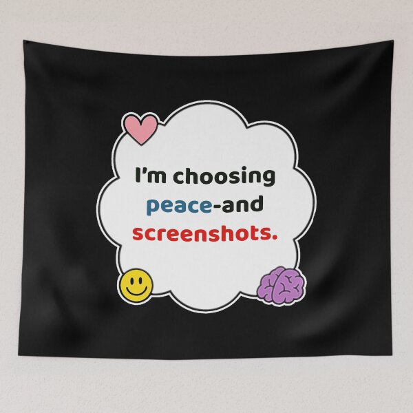 Item preview, Coping Humor – Choosing Peace and Screenshots – Gift for Petty Friends – Cute Soft Sticker designed and sold by JacobKAurumhead.