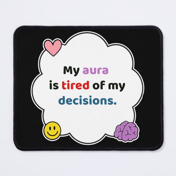 Item preview, Coping Humor – Aura Is Exhausted – Gift for Spiritual Girlies – Cute Soft Sticker designed and sold by JacobKAurumhead.