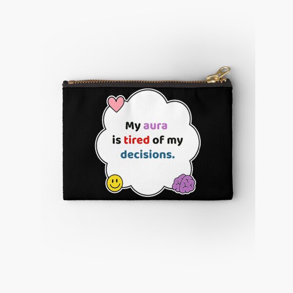 Item preview, Coping Humor – Aura Is Exhausted – Gift for Spiritual Girlies – Cute Soft Sticker designed and sold by JacobKAurumhead.