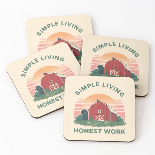 Item preview, Simple Living, Honest Work designed and sold by RisingWolfStudio.