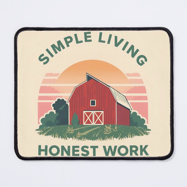 Item preview, Simple Living, Honest Work designed and sold by RisingWolfStudio.