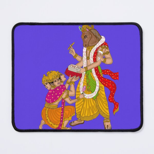 Item preview, Hayagriva and Brahma – Divine Hindu Gods Artwork designed and sold by Harshit_Digital_Arts.
