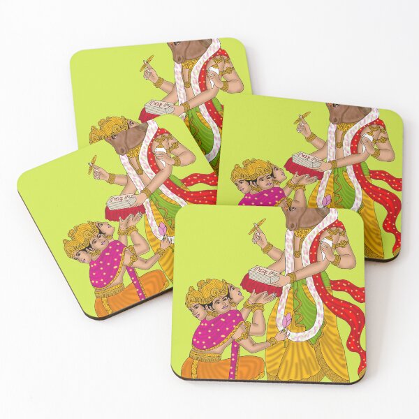 Item preview, Hayagriva and Brahma – Divine Hindu Gods Artwork designed and sold by Harshit_Digital_Arts.