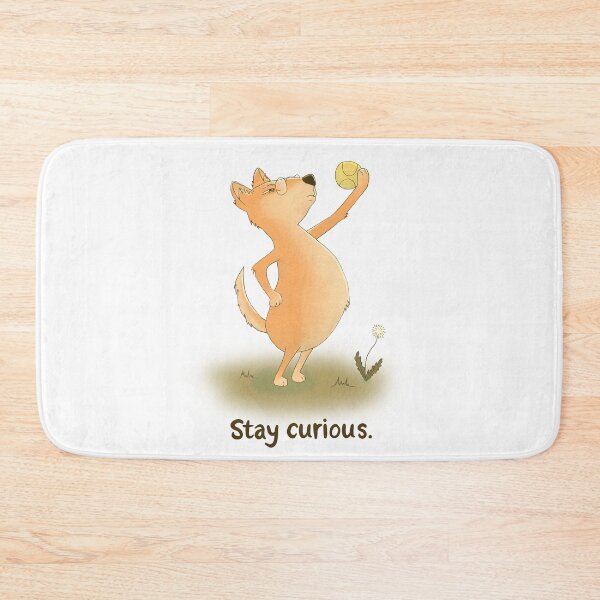 Item preview, Stay Curious Dog and Tennis ball designed and sold by Sunshine Caelum.