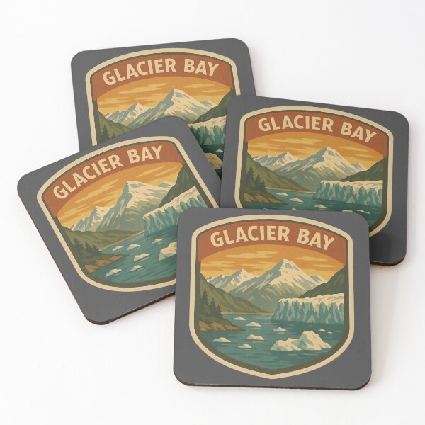 Item preview, Vintage American National Park Print: Glacier Bay designed and sold by PinUpPizzazz.